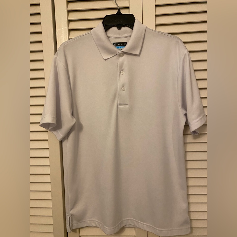 PGA tour white polo small